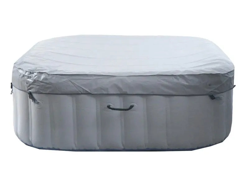 MCW Whirlpool N97 6 Personen Heizbar Aufblasbar Eckig 198cm Grau-Blau