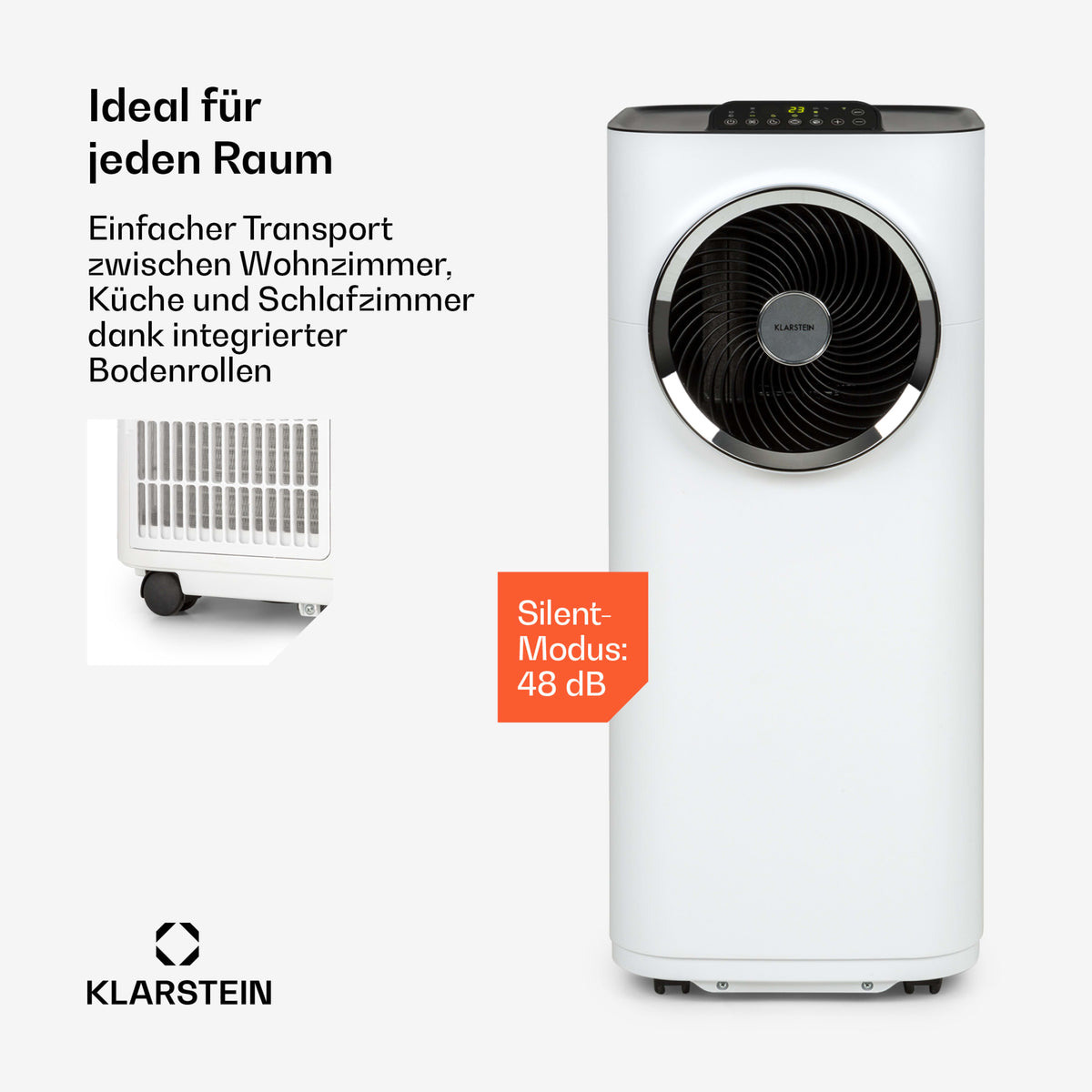 Kraftwerk Smart 10000 BTU Mobile Klimaanlage Weiß