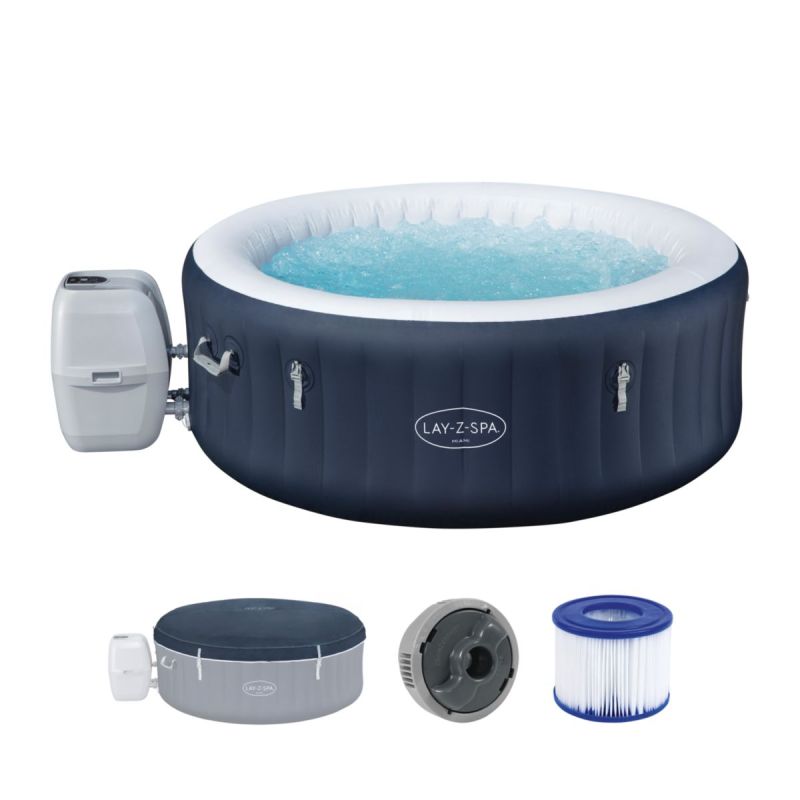 Lay-Z-Spa Whirlpool Miami AirJet4 Personen Dm. 180x66 cm, Dunkelblau