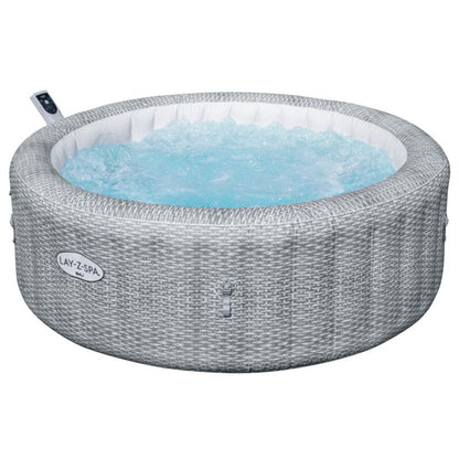 LAY-Z-SPA Whirlpool Bali 196x71cmGrau Rattan Rund