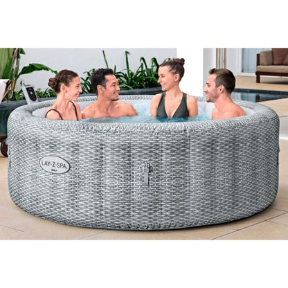 LAY-Z-SPA Whirlpool Bali 196x71cmGrau Rattan Rund