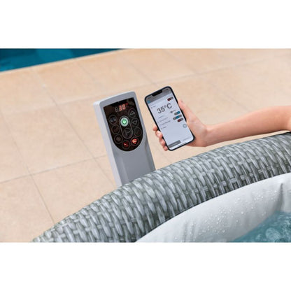 LAY-Z-SPA Whirlpool Bali 196x71cmGrau Rattan Rund