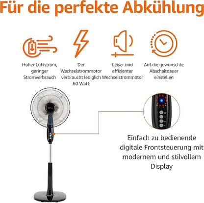 Standventilator 40 cm mit Fernbedienung