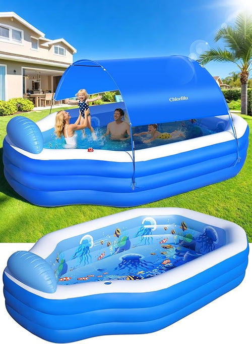 ChlorBlu Aufblasbarer Pool mit Überdachung