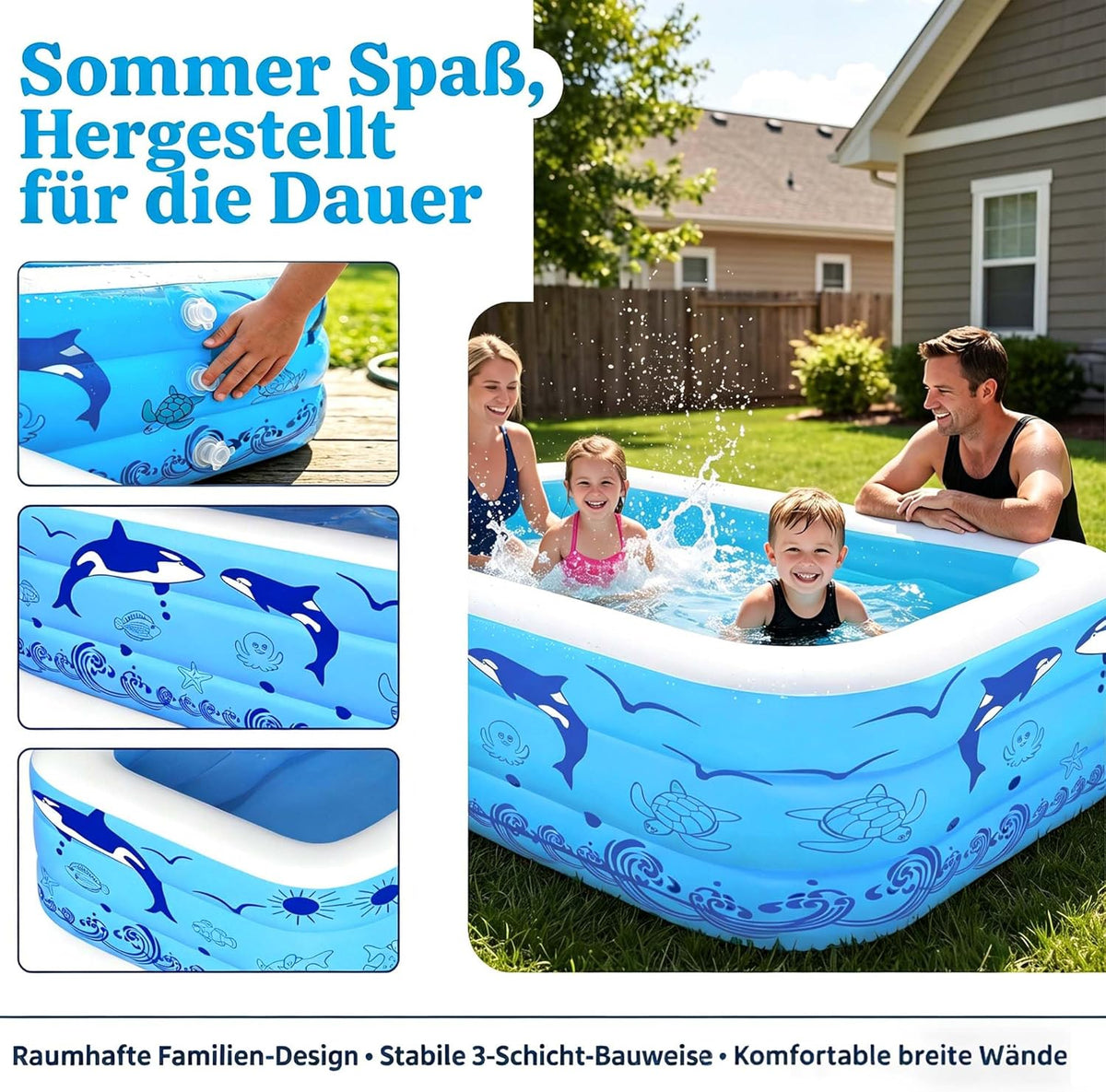 Aufblasbare Schwimmbecken