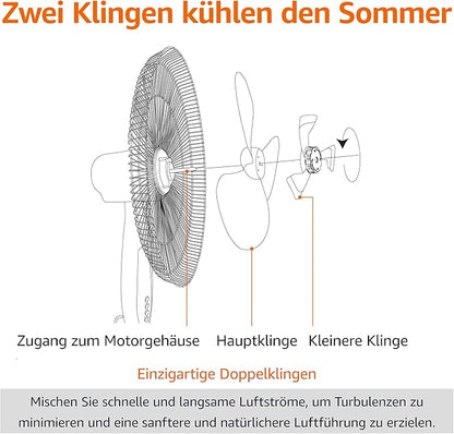 Standventilator 40 cm mit Fernbedienung