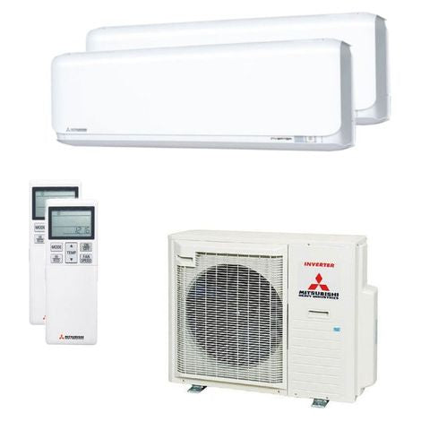Klimaanlage Mitsubishi Heavy SRK35ZSX-WF + SRK50ZSX-WF + SCM80ZS-W - 8,09,3 kW KühlenHeizen