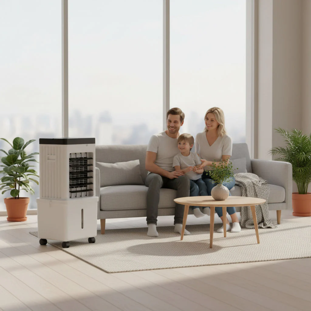 3-in-1-Luftkühler – Ventilator und Luftbefeuchter in einem Gerät
