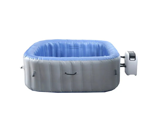MCW Whirlpool N97 6 Personen Heizbar Aufblasbar Eckig 198cm Grau-Blau