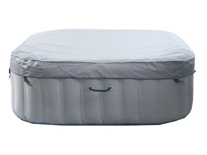 MCW Whirlpool N97 6 Personen Heizbar Aufblasbar Eckig 198cm Grau-Blau
