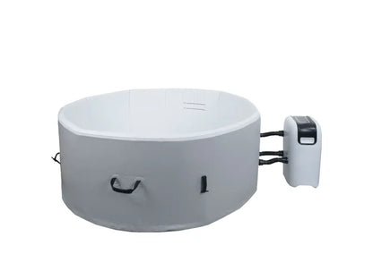 MCW Whirlpool N97 4 Personen Heizbar Aufblasbar Pumpe Dropstitch-Gewebe Rund Ø150cm
