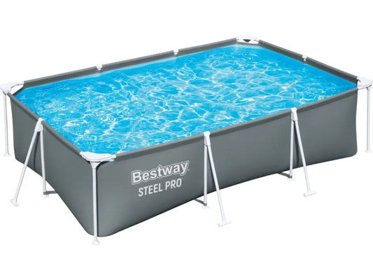 Bestway Steel Pro Standpool Grau 300 cm x 201 cm x 75 cm